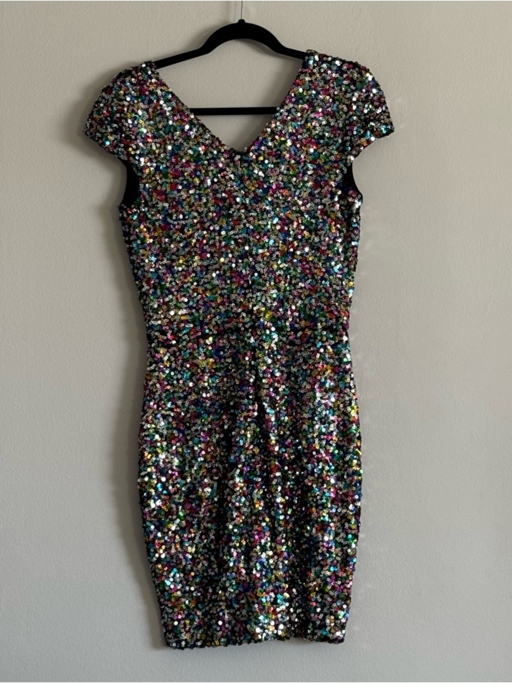 Dress the Population Zoe Multicolor Confetti Sequin Mini Dress - Picture 13 of 13